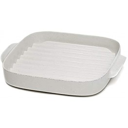 Ecolution Microwave Bacon Cooker Rack Grill Crisper Tray 8 Inch Speckled White