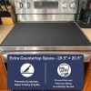 Extra Large Stove Top Cover Glass Top Stove Protector Electric Stove Cover Foldable Washer Dryer Work Surface Cooktop Cover with Anti-Slip Coating Waterproof & Prevent Scratching 28.5 × 20.5