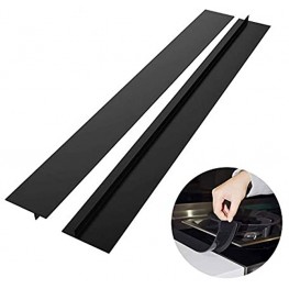 Kitchen silicone stove gap cover heat-resistant 2 pieces 21 inches 25 inches sealed kitchen counter for oil leakage filling for office equipment cabinets