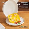 Carote Nonstick Frying pan Granite white skillet Omelette pan egg pan Stone kitchen cookware with bakelite handle,8 inchIce