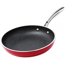 Granite Stone Coated Nonstick Frying Pan 12 Inch Frying Pan Nonstick Pan Skillets Nonstick Non Stick Pan Cooking Pan Fry Pan Skillet Large Frying Pan 100% PFOA Free Oven & Dishwasher Safe Red