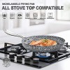 MICHELANGELO Frying Pan Set with Lid 8 & 10 Granite Frying Pan Set with 100% APEO & PFOA-Free Stone Non Stick Coating Granite Skillet Set with Lid Nonstick Frying Pans 2 Piece 8+10