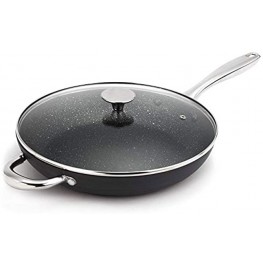 MICHELANGELO Nonstick Frying Pan with Lid,12 Inch Hard Anodized Frying Pan,12 In Nonstick Skillets with Lid,Induction Frying Pans,Large Frying Pan