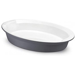 Giannini CERAMAX Ceramic Oval Baking Dish Matt Dark Grey 25 x 18 x 4