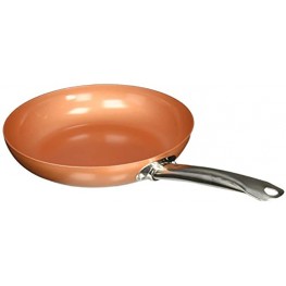 Copper Chef 10 Inch Round Frying Pan - Skillet with Ceramic Non Stick Coating. Perfect Cookware For Saute And Grill