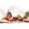 Le Creuset Enameled Cast-Iron 10-1 4-Inch Square Skillet Grill Cerise Cherry Red