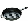 Lodge Seasoned Cast Iron Cookware Set Grill Pan with Tempered Glass Lid 10.25 Inch