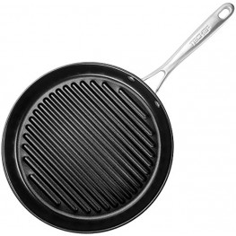 TECHEF Onyx Collection 12-Inch Grill Pan coated with New Teflon Platinum Non-Stick Coating PFOA Free 12-inch