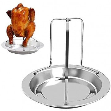 CHXIHome Canister Chicken Roaster Vegetables Beer Chicken Chicken Holder Roasting Pan Roaster Rack Stainless Steel Chicken Roaster Rack Beer Can