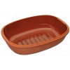 KitchenCraft Roasting Pan with Lid and Recipe in Gift Box Terracotta Orange 35 x 27 x 16.5 cm