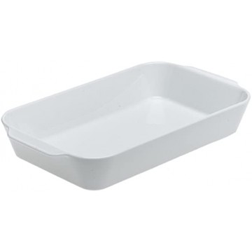 Pillivuyt Porcelain Extra Deep Rectangular Roaster With Ears Large 13-by-9-by-2-1 2-Inch