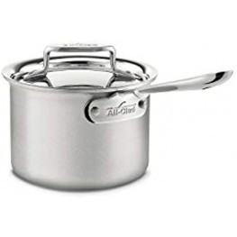 All-Clad BD55202 D5 Brushed 18 10 Stainless Steel 5-Ply Bonded Dishwasher Safe Sauce Pan Cookware 2-Quart Silver