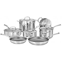 CUISINART 95-11 Forever Stainless Collection Cookware Set 11 Piece Stainless Steel