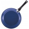 Farberware Ceramic Dishwasher Safe Nonstick Cookware Pots and Pans Set 12 Piece Blue