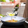 FGY 6 Pieces Nonstick Frying Pan Set with Induction Bottom 8 inch Omelet Pan 9.5 inch & 11 inch Fry Pans with Glass Lids Dishwasher SafeBlack
