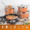 Gotham Steel Stackmaster Pots & Pans Set – Stackable 10 Piece Cookware Set Saves 30% Space Ultra Nonstick Cast Texture Coating Includes Fry Pans, Saucepans Stock Pots and More – Dishwasher Safe