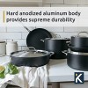 Kitchara Nonstick Kitchen Cookware Oven Safe Hard Anodized Aluminum 10 Piece Nonstick Pots and Pans Set with Stainless Steel Lid