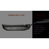 Breville Clad Stainless Steel Saute Pan Frying Pan Fry Pan with Lid and Helper Handle 5 Quart Silver