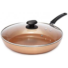 Ecolution Endure 12.5in Deep Fry Pan with Lid Copper Ecolution
