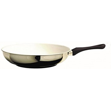 Mepra Fantasia Ecoceramica Frying Pan for Induction 32cm Non Stick Cookware with Eterna Stone Coating Anti-Grip Handle