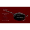 Swiss Diamond Hard Anodized Large Nonstick 4 Quart Sauté Pan with Cover Oven and Dishwasher Safe 11 Inch 28 cm