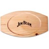Jim Beam JB0159 Heavy Duty Construction Pre Seasoned Cast Iron Skillet with Wooden Base and Mitt Black,Small
