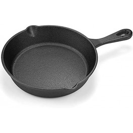 Lawei Cast Iron Skillets 6 Inch Non-Stick Pre-Seasoned Skillet Frying Pan for Kitchen Cooking Eggs Meat Pancake Indoor and Outdoor Use Oven Grill Stovetop Induction Safe