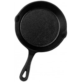 Z GRILLS Kitchen Pre-Seasoned Cast Iron Skillet for Frying Eggs Saute Meat Cooking Pizza & More Black 6.5''