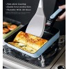 IAXSEE Tamagoyaki Pan Japanese Omelette Pan Non-stick Coating Square Egg Pan to Make Flawless Omelets or Crepes 5.1×7.1Inch Blue