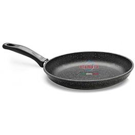 Olympia Hard Cook 12.5 Inch Non-Stick PFOA-Free Die-Cast Aluminum Fry Pan Made in Italy