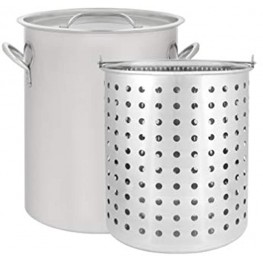 CONCORD 42 QT Stainless Steel Stock Pot w  Basket. Heavy Kettle. Cookware for Boiling 42