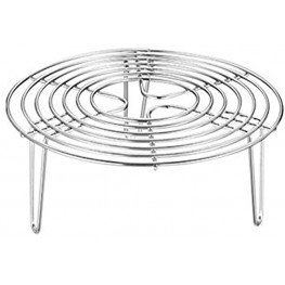 Stainless Steel Steamer Rack Multi-Purpose Round Cooling Rack for Baking Canning Cooking Lifting Food in Pots Pressure Cooker Steamer and Oven High,size:16x7cm