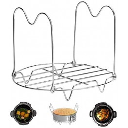 Steamer Rack Trivet with Handles Compatible with Instant Pot Accessories 6 Qt 8 Quart Pressure Cooker Trivet Wire Steam Rack Great for Lifting out Whatever Delicious Meats & Veggies You Cook