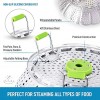 Zulay Adjustable Vegetable Steamer Baskets For Cooking Foldable Steamer Basket 5.1 to 9 Expandable Vegetable Steamer Basket Stainless Steel Fits Various Size Pots Pans & Pressure Cookers