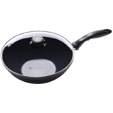 Swiss Diamond Induction Nonstick Wok with Lid 11