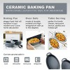 Bruntmor Set of 2 Oval Au Gratin 10 x 6 Baking Dishes Lasagna Pan Ceramic Bakeware Ideal for Creme Brulee Easy Carry Handles Nice Table Serving Dish Oven To Table 30 Oz Grey