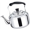 Cabilock 5L Whistling Tea Kettle Stainless Steel Tea Pot Ergonomic Handle Tea Water Pot Kitchen Stovetop Kettle for Home