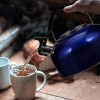 HEMOTON Stainless Steel Tea Kettle Stove Top Whistling Tea Kettle Induction Cooker Kettle for Home Office Stovetop Kitchen Tea Water Pot 3 Liter Blue