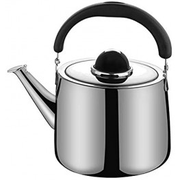 M-MAX Stainless Steel Tea Kettle Stovetop Whistling Teakettle Teapot with Ergonomic Handle -2.5QT 3QT 4QT 6QT 2.5L