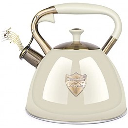 Tea Kettle Stove Top 3.17Quart Modern Whistling Tea Kettle-Surgical 5 Layer Stainless Steel Teakettle Teapot with Cool Toch Ergonomic Handle Teapot Pot For Stove Top