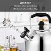 Tea Kettle Stovetop Whistling Teapot Stainless Steel Tea Pots for All Stovetop With Ergonomic Handle 3 Quart Whistling Teapot