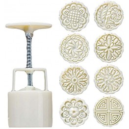 8 Stamps Plastic Baking Molds Moon Cake Mold Small Cake Mold