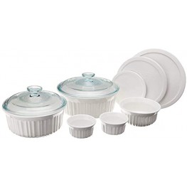 CorningWare French White Ceramic Bakeware 10-Piece