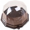 Useful 100 Pcs Disposable Mooncake Container Diamond Shape Cake Boxes Mousse Packaging Holder Food Container with Lid