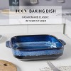 KOOV Ceramic Bakeware 8x8 Baking Dish Square Baking Pan Ceramic Baking Dish Brownie Pans for Cake Dinner Kitchen Reactive Glaze Nebula Blue