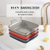 KOOV Ceramic Bakeware 8x8 Baking Dish Square Baking Pan Ceramic Baking Dish Brownie Pans for Cake Dinner Kitchen Texture Series Aegean