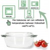 Moss & Stone Basics 3-Piece Glass Casserole With Covered Made by Borosilicate Glass | Durable Bakeware Set Glass Bowls Bakeware Dish Oven Safe & Microwave Safe Clear Glass