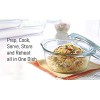 Moss & Stone Basics 3-Piece Glass Casserole With Covered Made by Borosilicate Glass | Durable Bakeware Set Glass Bowls Bakeware Dish Oven Safe & Microwave Safe Clear Glass