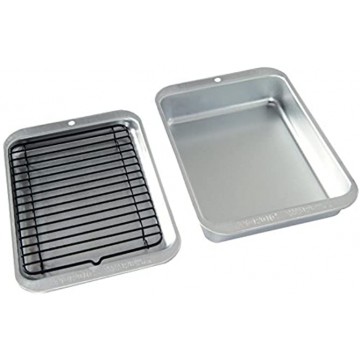 Nordic Ware 3 Piece Naturals Compact Grill and Bake Set Silver
