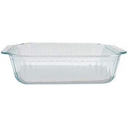 Pyrex 222-SC Sculpted 8in Clear Glass Baking Dish